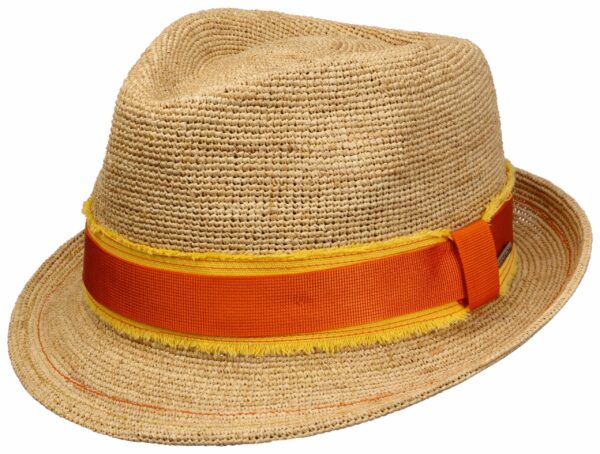 Klobouk Trilby Raffia Crochet Stetson - slamák - Image 2