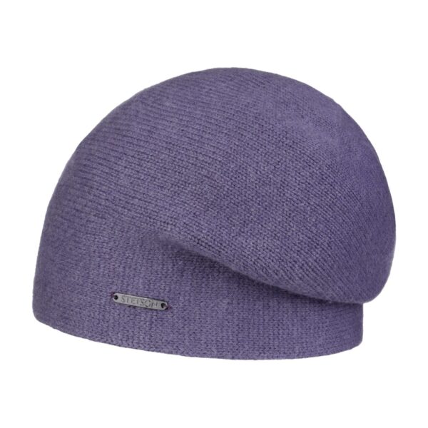 Kašmírový kulich Stetson, Long Beanie, světle fialový