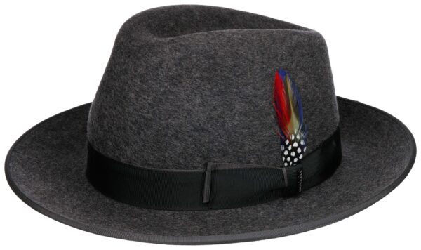 Klobouk Fedora Woolfelt Stetson, tmavě šedý - Image 2