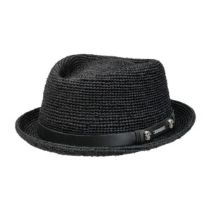 Klobouk Diamond Raffia Crochet Stetson - slamák