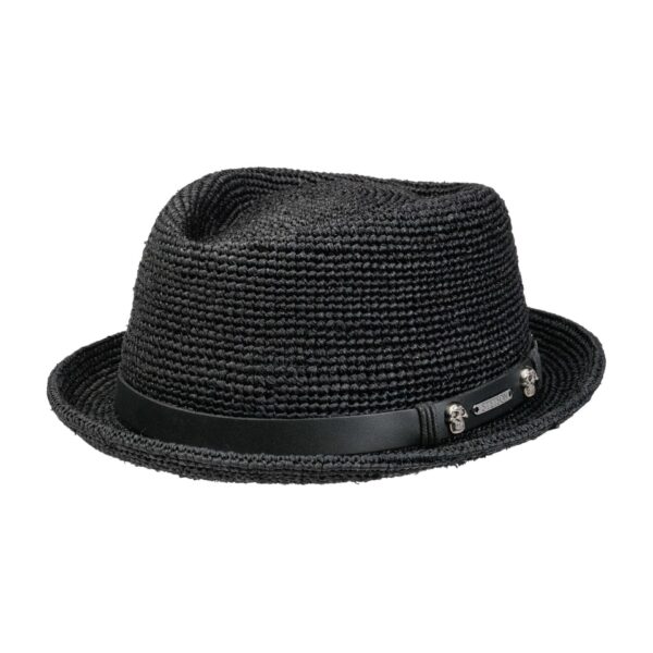 Klobouk Diamond Raffia Crochet Stetson - slamák