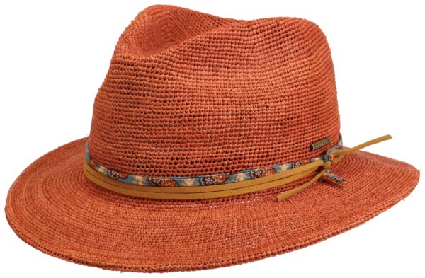 Klobouk Traveller Raffia Crochet Stetson - slamák - Image 2